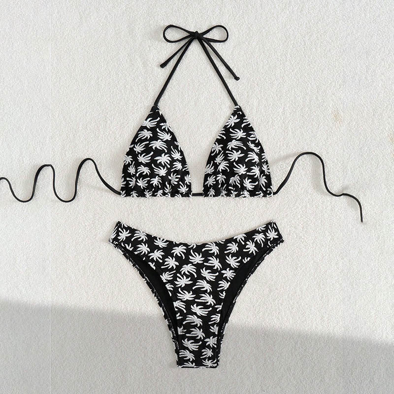 Damen Triangel-Bikini mit floralem Print Drune