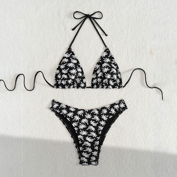 Damen Triangel-Bikini mit floralem Print Drune