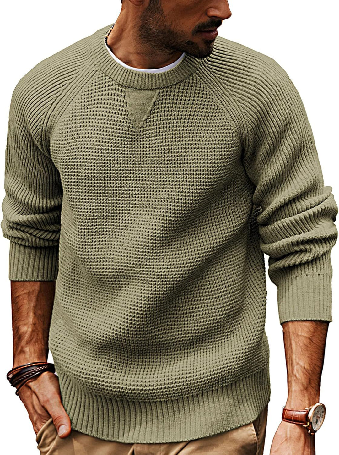 Herren strukturiertes Pullover mit lässigem Schnitt Drune