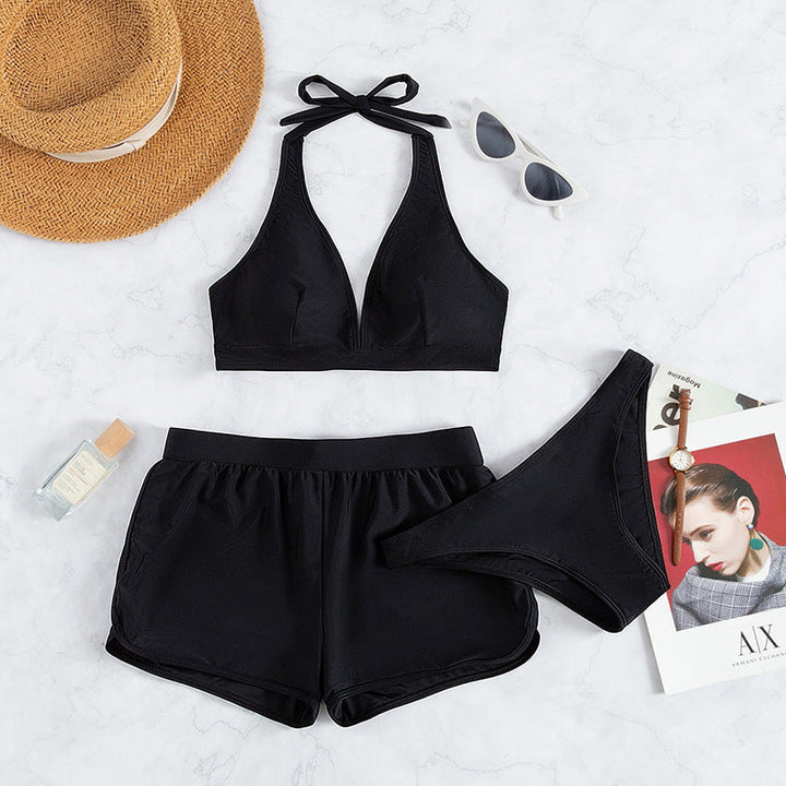 Damen Sportliches Bikini-Set mit verstellbarem Halterneck Drune