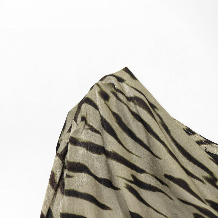 Damen nan drapiertes Langarmtop mit Wasserfallkragen, seitlicher Raffung und Tunnelzug Drune