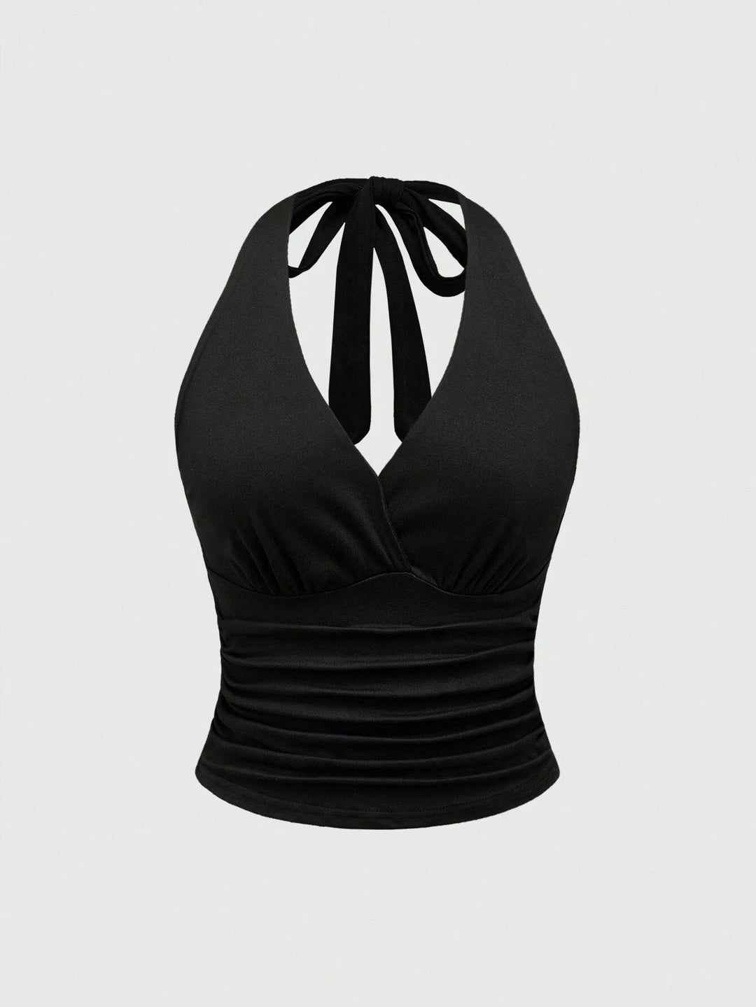 Damen Cut-Out Top mit Leo-Muster Drune