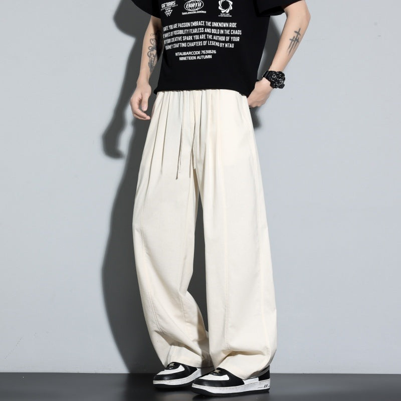 Damen Weite Lagen-Loungehose mit Cargo-Details & elastischem Tunnelzug Drune