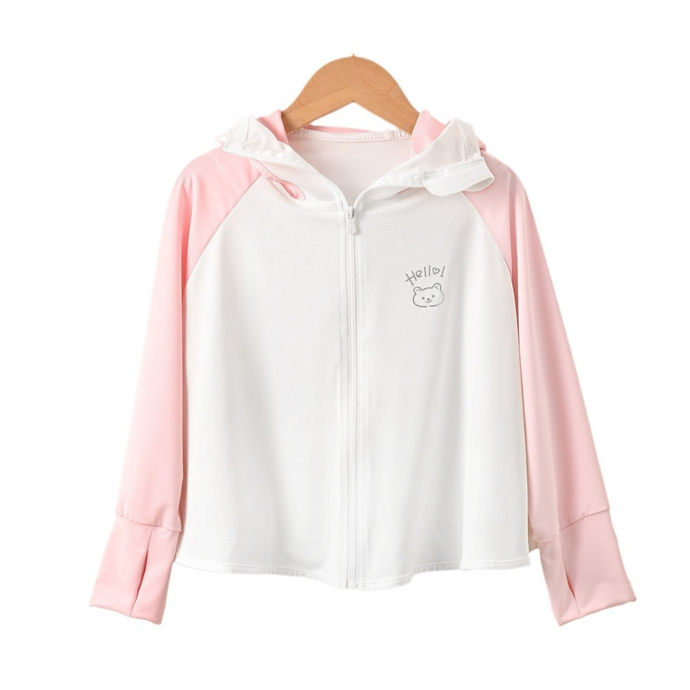 Damen atmungsaktive UV-Schutzjacke mit Kapuze Drune