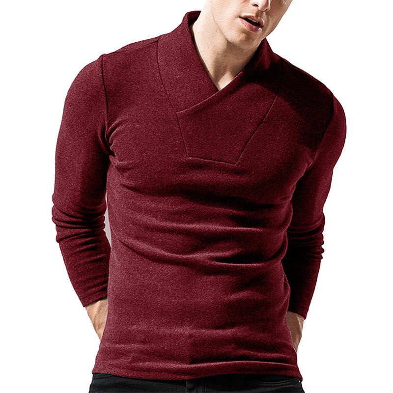 Drune | Slim Passform Wolle Asymmetrischer Kragen Minimalistisches Design