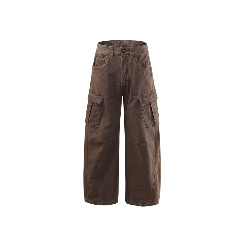 Damen Weite Baumwoll‑Cargo‑Culotte mit Multifachtaschen Drune