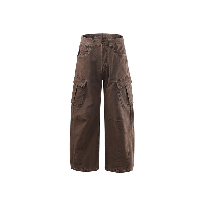 Damen Weite Baumwoll‑Cargo‑Culotte mit Multifachtaschen Drune
