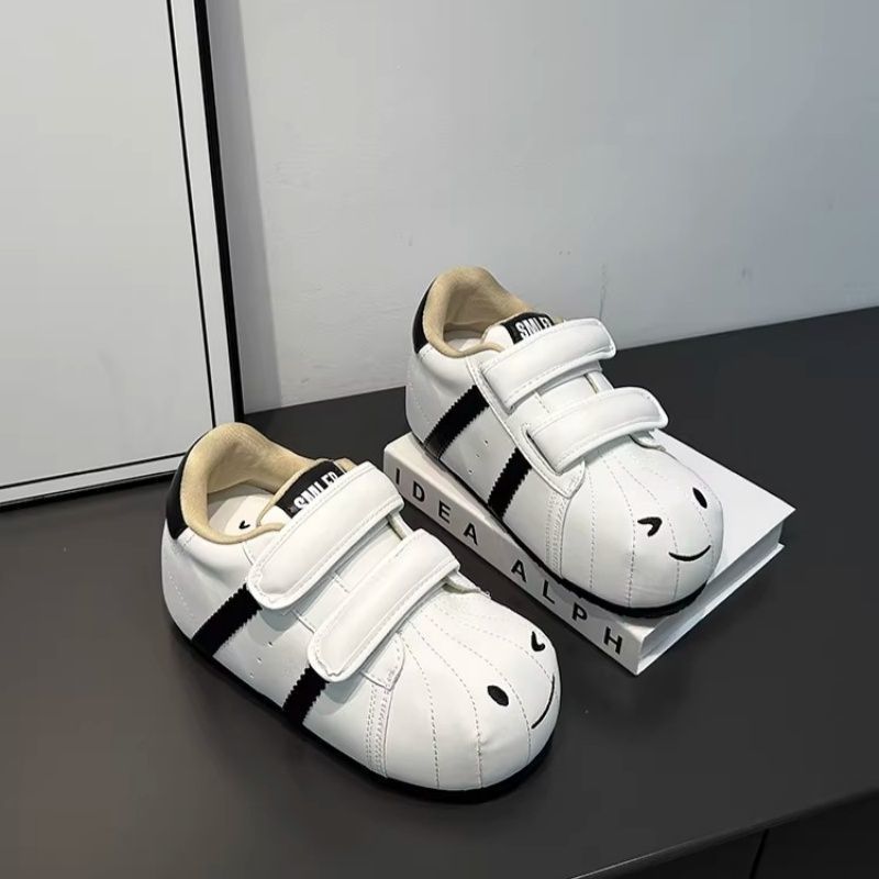 Damen Bequeme Kindersneaker mit niedlichem Tiermotiv und praktischem Klettverschluss Drune