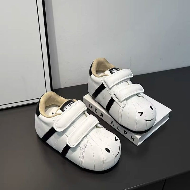 Damen Bequeme Kindersneaker mit niedlichem Tiermotiv und praktischem Klettverschluss Drune