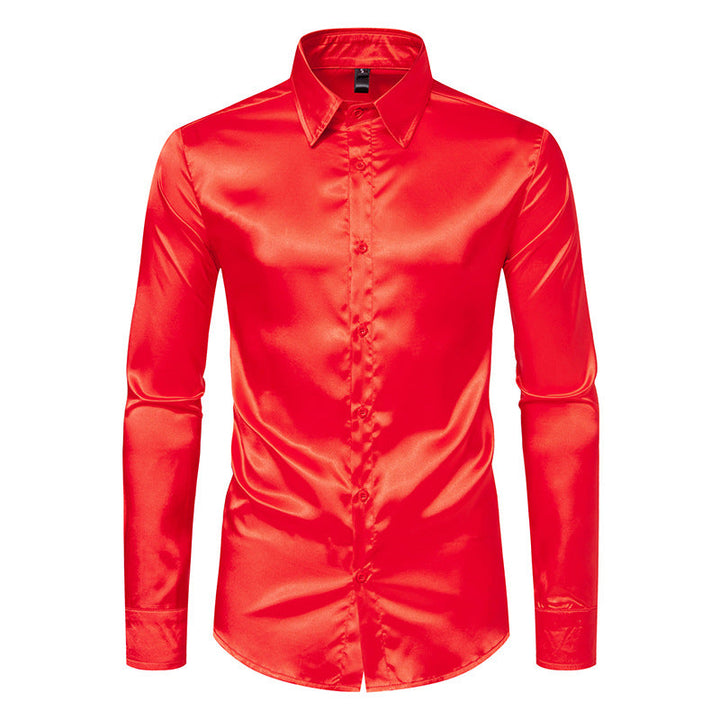 Herren Seidenhemd Drune