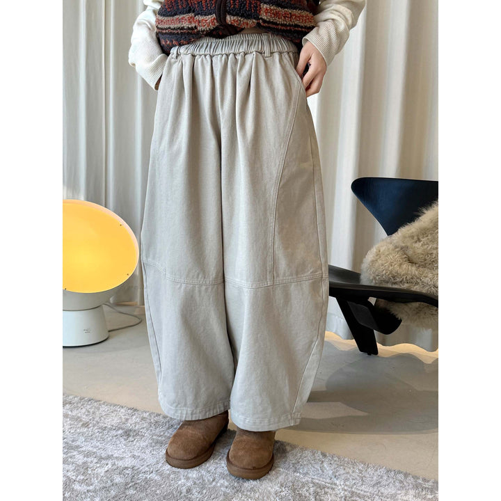 Damen Weite Baumwoll‑Twill Culotte mit hohem Elastbund und legerer Silhouette Drune