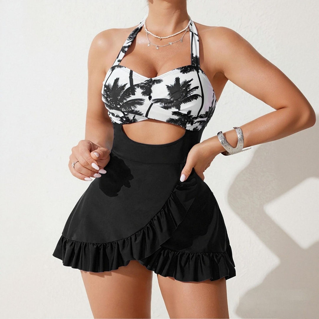 Damen Badeanzugkleid mit raffinierter Cut-Out-Optik Drune