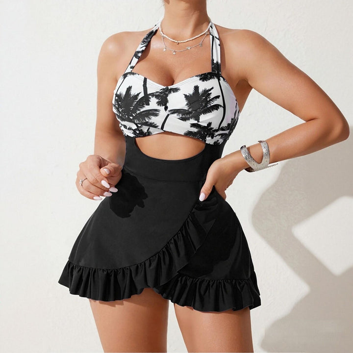 Damen Badeanzugkleid mit raffinierter Cut-Out-Optik Drune