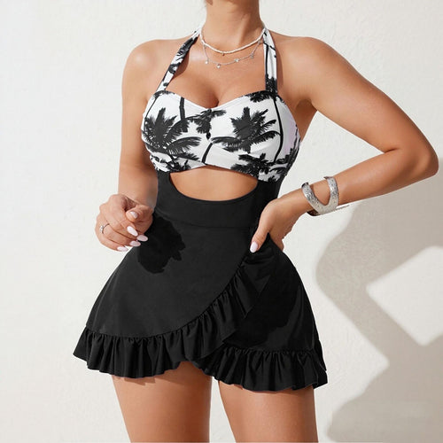 Damen Badeanzugkleid mit raffinierter Cut-Out-Optik Drune