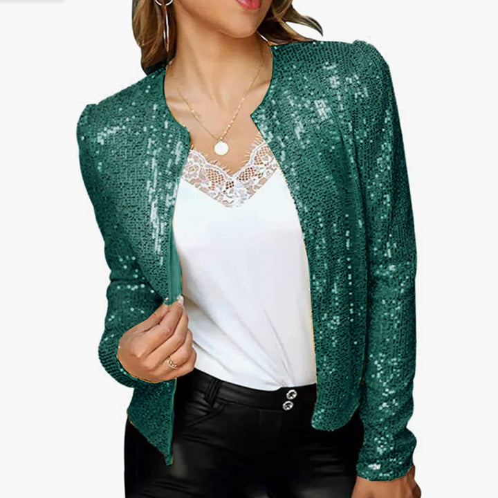 Damen Glitzernde Strickjacke Drune
