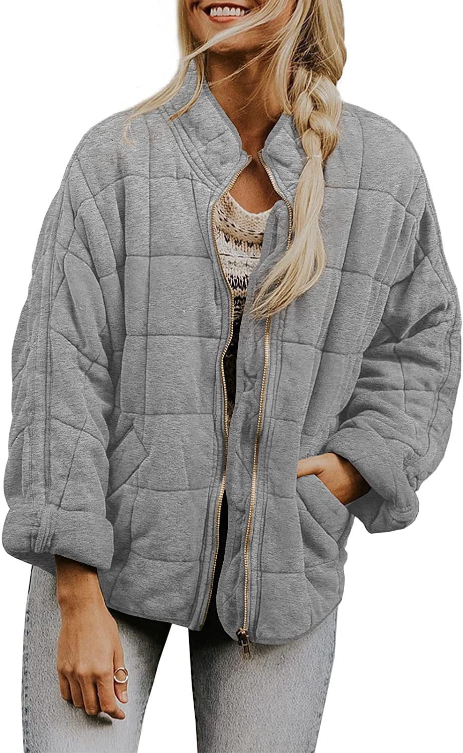 Damen Übergroße Steppjacke Drune