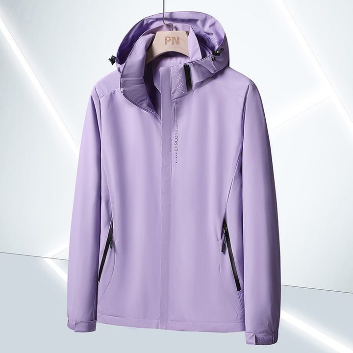 Herren Leichte Softshell-Funktionsjacke mit atmungsaktivem Meshfutter und verstellbarer Kapuze Drune