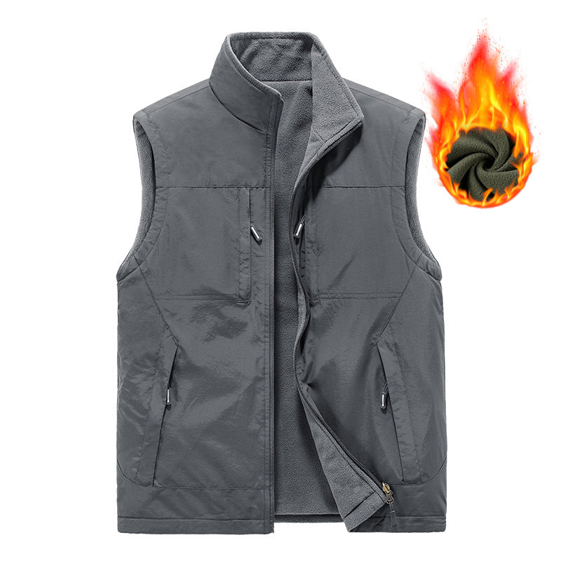 Herren Wende-Weste mit Fleece-Futter Drune
