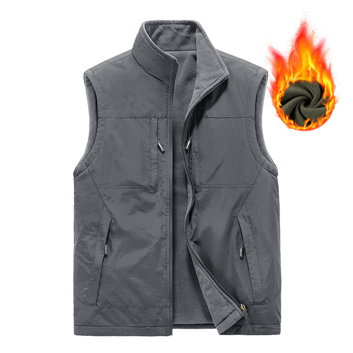 Herren Wende-Weste mit Fleece-Futter Drune