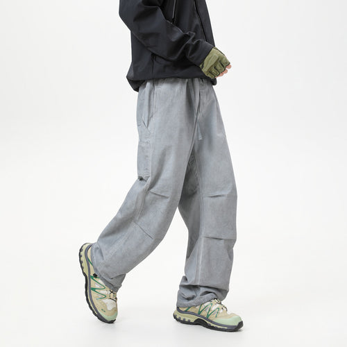 Herren Relaxed Cargo-Hose mit elastischem Bund, Lagen-Paneelen und Utility-Taschen Drune