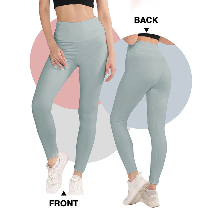 Damen Hochwertige Sportleggings mit seamless Design und hohem Bund Drune