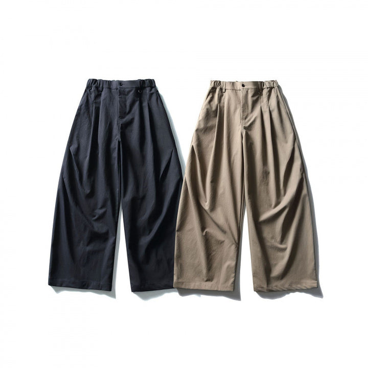 Damen Weite Culotte-Hose mit hoher Taille und elastischem Bund Drune