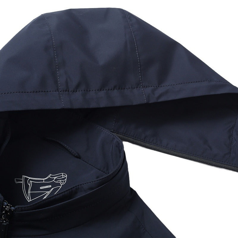 Herren leichte Übergangsjacke mit modernem Reißverschluss Drune