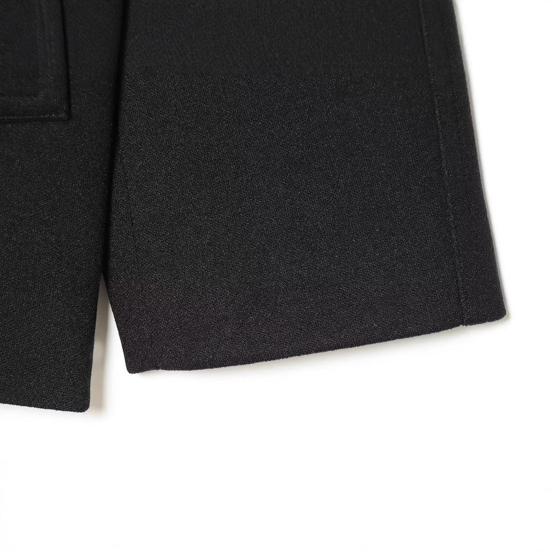 Damen Kurzer Oversized-Mantel im Boxy-Schnitt mit hohem Stehkragen Drune