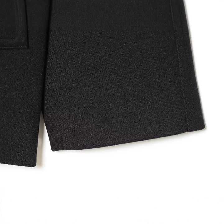 Damen Kurzer Oversized-Mantel im Boxy-Schnitt mit hohem Stehkragen Drune