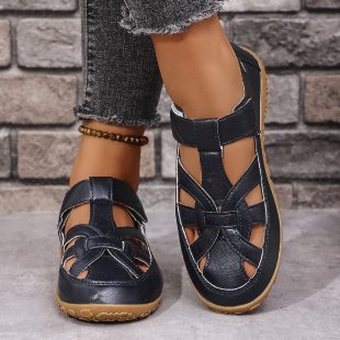 Damen Komfortable Freizeitschuhe mit verstellbarem Riemen Drune