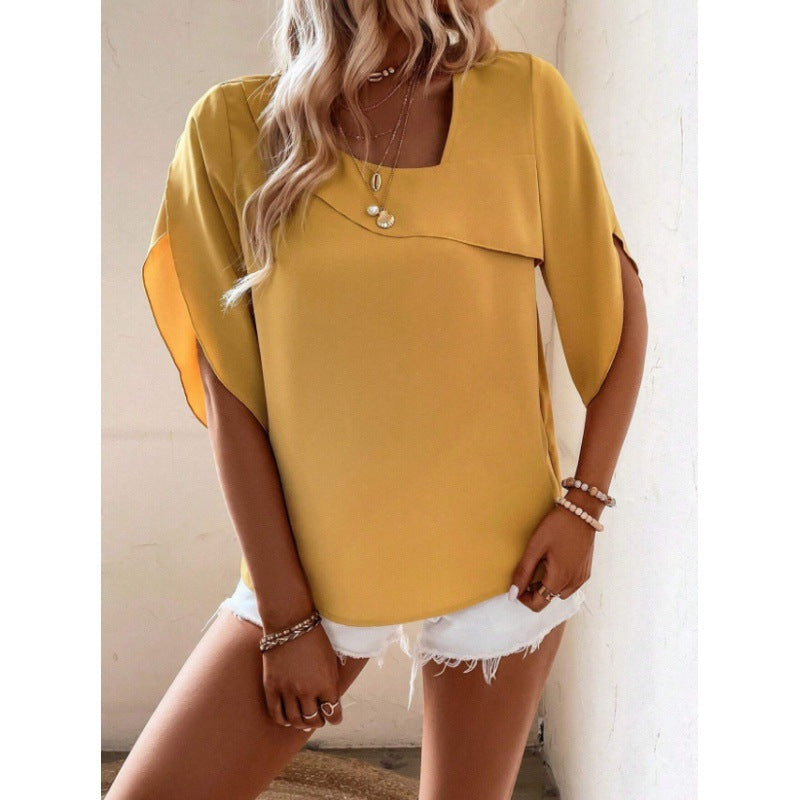 Damen Bluse mit weitem Schnitt und elegantem Design Drune