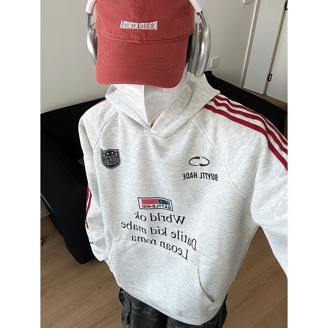 Unisex Urbaner Kapuzenpullover mit kreativen Grafiken Drune
