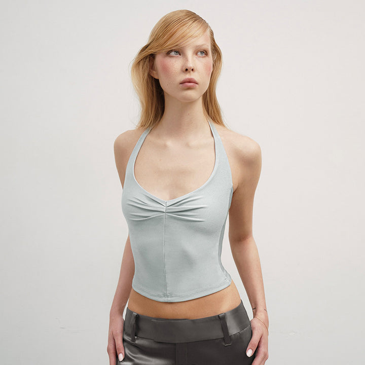 Damen Top mit Halterneck und modischem Design Drune