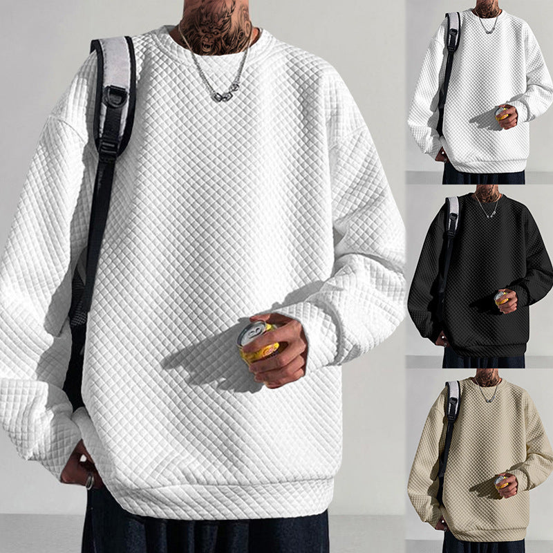 Herren bequemer Sweatshirt mit strukturiertem Design und lockerer Passform Drune