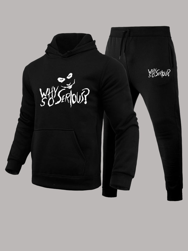 Damen Hoodie- und Jogginghosen-Set mit kreativem Grafikdesign Drune