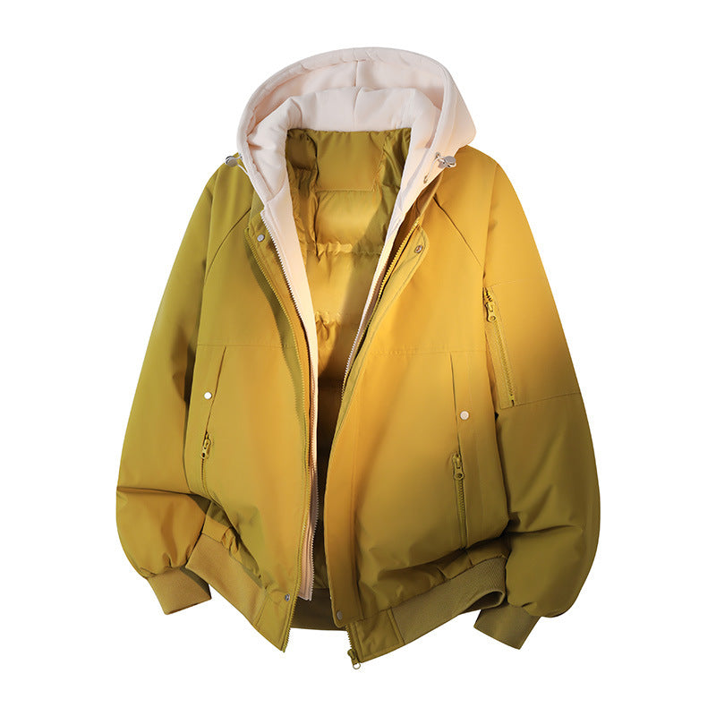 Herren Wasserabweisende Layering-Bomberjacke mit herausnehmbarer Kapuzen-Innenjacke Drune