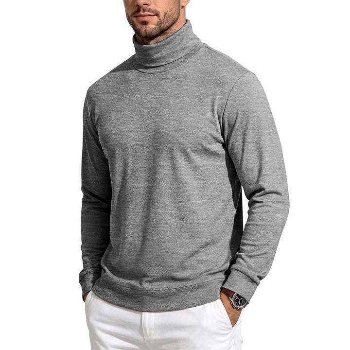 Herren schmal geschnittener Feinstrick-Rollkragenpullover Drune