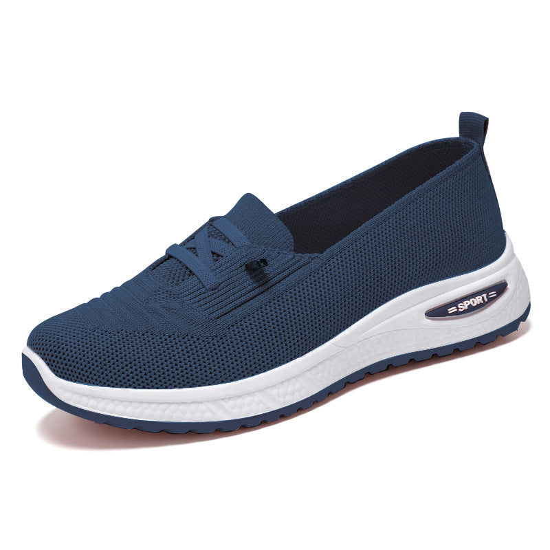 Damen Sportliche Sneaker mit elastischem Strick-Obermaterial und dämpfender Sohle Drune