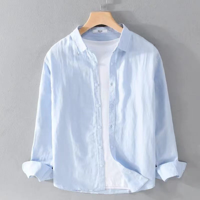 Herren lässige Baumwollbluse mit modernem Schnitt und praktischen Details Drune