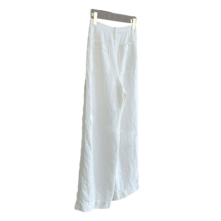 Damen Weite Leinen-Hose Drune