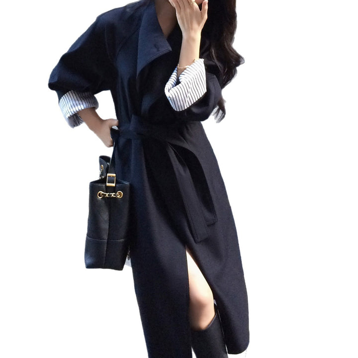 Damen Modische Übergröße Trenchcoat Drune