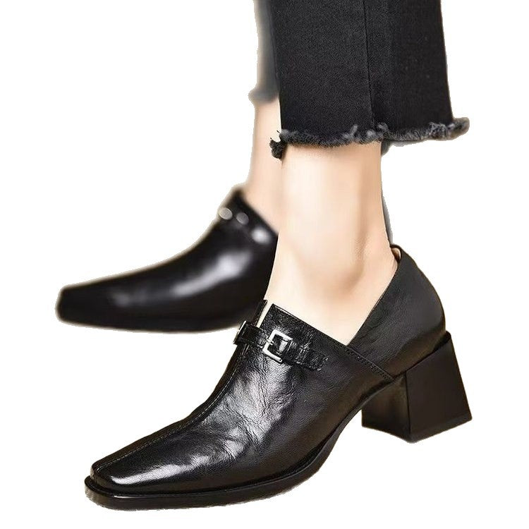 Damen Elegante Slingback-Stiefeletten mit Hochglanz-Optik Drune