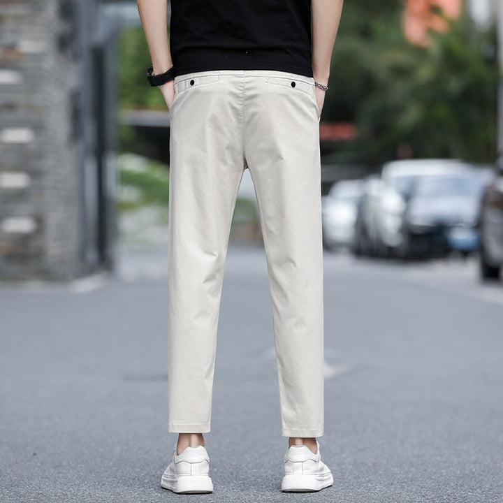 Herren Modische Chino-Hose mit elastischem Bund Drune