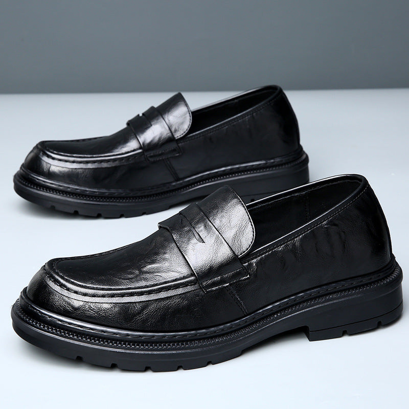 Herren Elegante Ledermokassins mit rutschfester Sohle Drune
