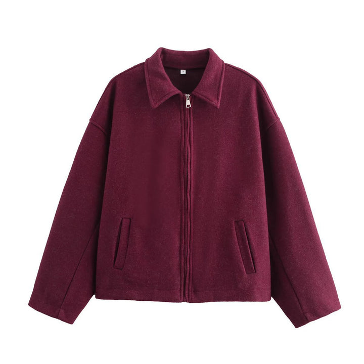 Damen modische Kurzjacke mit lässigem Schnitt Drune