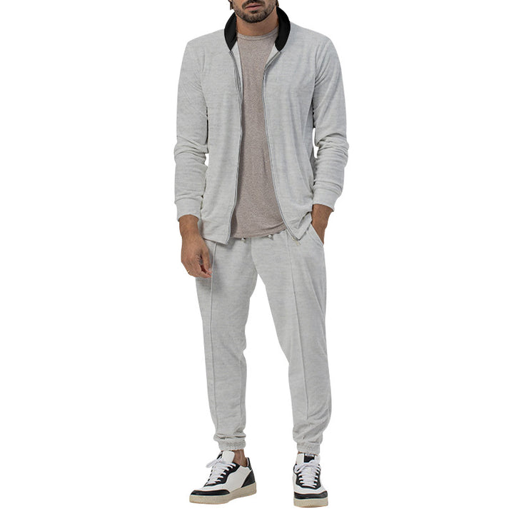 Herren Atmungsaktive Zip-Jacke mit hohem Kragen und seitlichen Taschen Drune