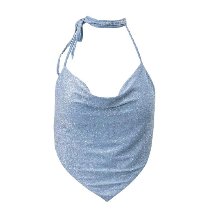 Damen Glitzerndes Haltertop mit Cut-Out-Details Drune