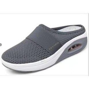 Damen Atmungsaktive Strick‑Mule mit Luftkissen‑Plateau Drune