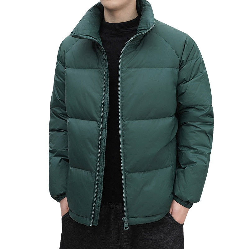 Herren Kurz geschnittene Thermoregulierende Steppjacke mit hohem Stehkragen & Zwei-Wege-Reißverschluss Drune