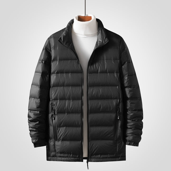 Herren Leichte gesteppte Thermojacke mit Stehkragen und Zwei-Wege-Reißverschluss Drune